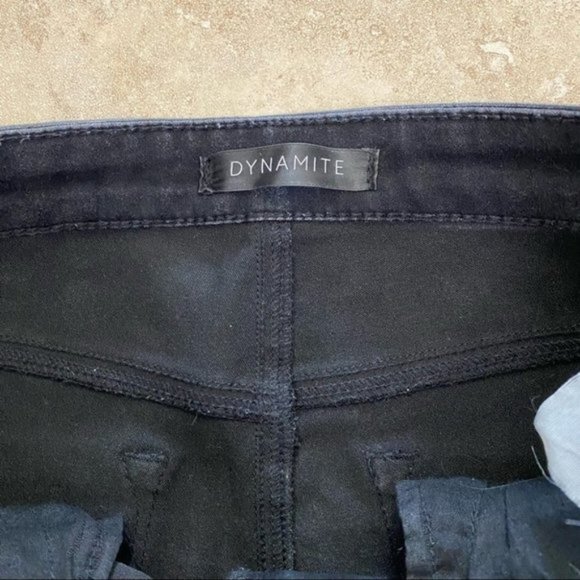 Dynamite Black Faux Leather Pants - Picture 3 of 9